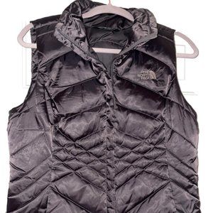 The North Face Aconcagua 550 Dark Gray Puffer Down Vest Women’s Size XS